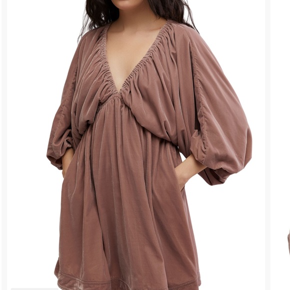 Free People Portia Velvet Mini Dress XSmall NWT - Picture 7 of 7